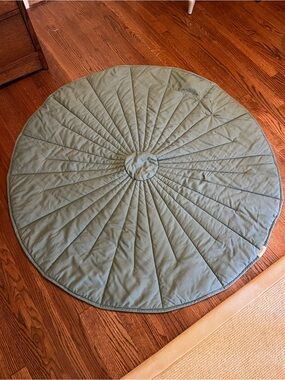 WildBird Linen Quilted Playmat in Acadian/Dove